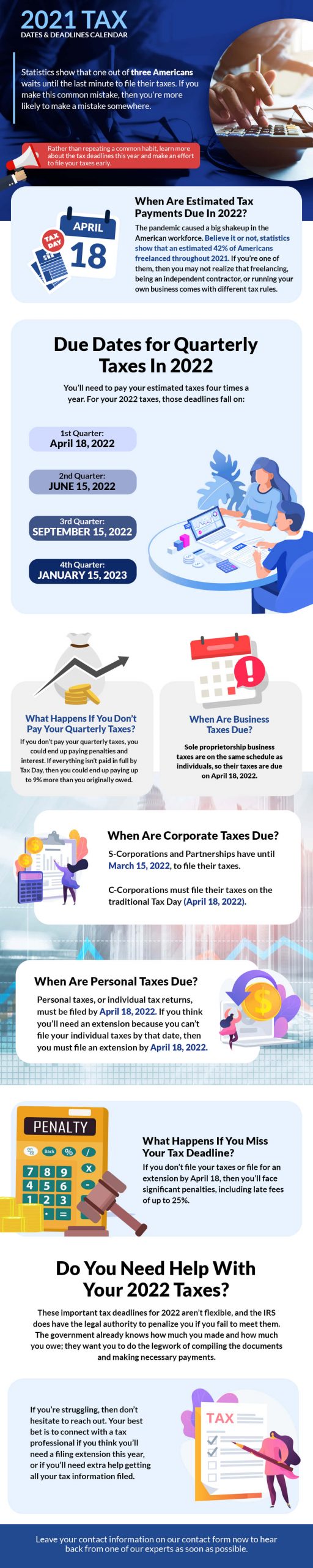 2020 Tax Dates & Deadlines Calendar